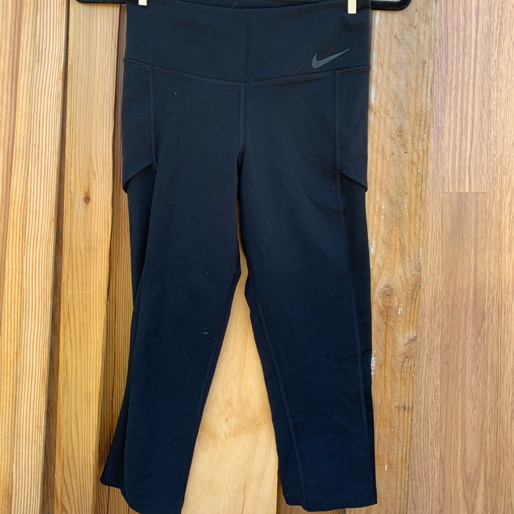 Nike Crop Leggings with Mesh Sides